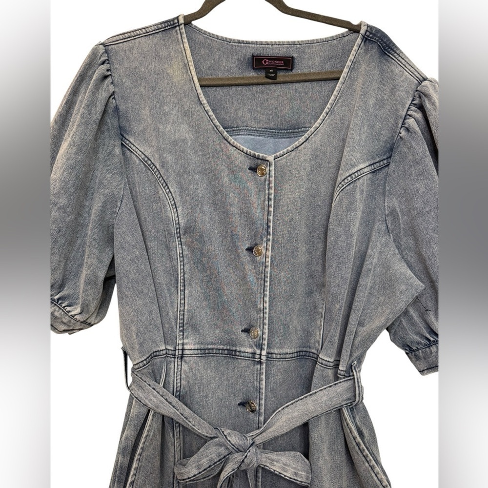 C Wonder by Christian Siriano Stretch Denim Dress - Picture 5 of 8